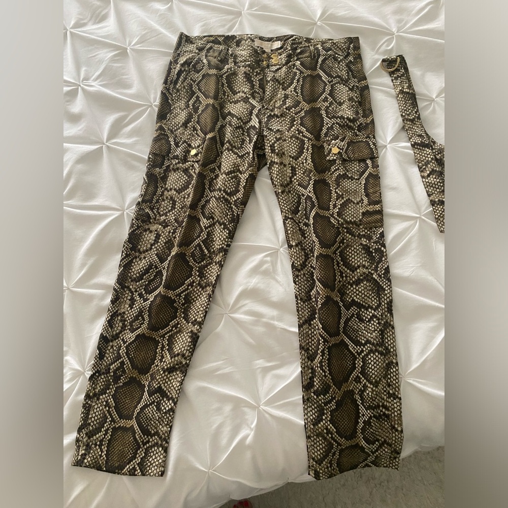 Michael Kors Python Cargo Pants - Picture 2 of 6